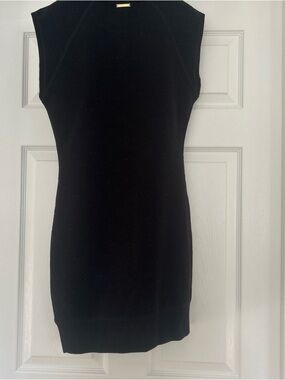 Michael Kors BNWT Logo size S Black Sleeveless Knit Dress